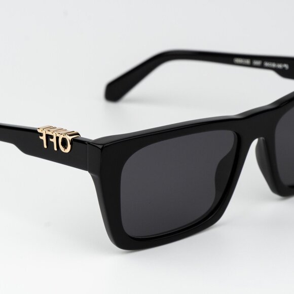 Off-White ALBANY Men Sunglasses Black Grey Square OERI13E ALBANY 1007 - Picture 6 of 11